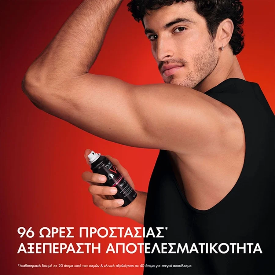 VICHY - HOMME Clinical Control Anti-Transpirant 96H Αποσμητικό σπρέι για 96ώρες προστασίας - 125ml